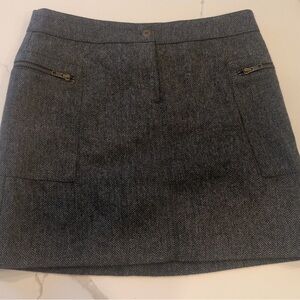 H&M Charcoal Herringbone Skirt